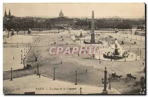 Cartes postales Paris La Place de la Concorde