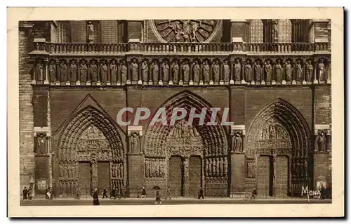 Cartes postales Le Petits Tableaux De Paris Notre Dame le Triple Portail