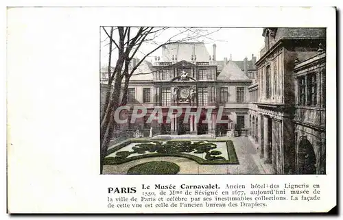 Cartes postales Paris Le Musee Carnavalet Ancien hotel des Ligneris en 1550 Mme de Sevigne