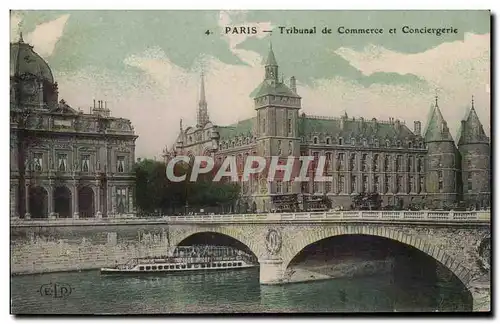 Ansichtskarte AK Paris Tribunal de Commerce et Conciergerie Peniche