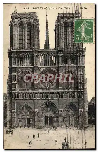 Cartes postales Paris Eglise Notre Dame