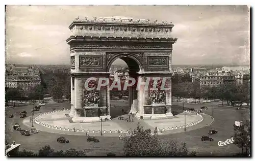 Cartes postales Paris La Place de l'Etoile l'Arc de Triomphe