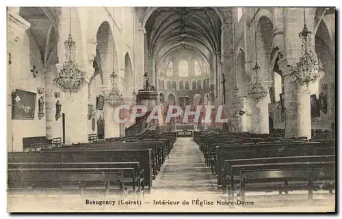 Cartes postales Beaugency Interieur de l&#39Eglise Notre Dame