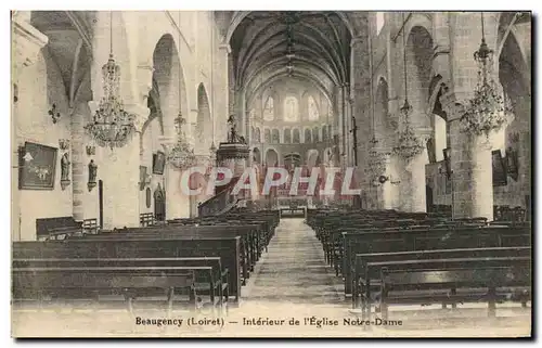Cartes postales Beaugency Interieur de l'Eglise Notre Dame