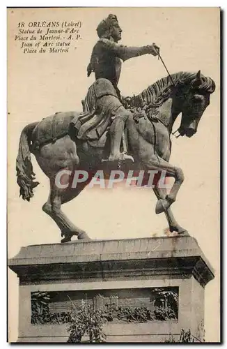 Cartes postales Orleans Statue de Jeanne d&#39Arc Place du Martroi