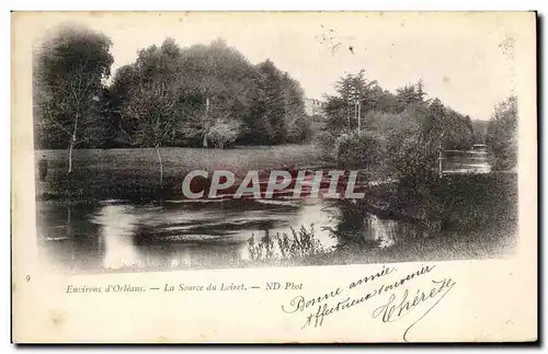 Cartes postales Environs d&#39Orleans La Source Du Loiret