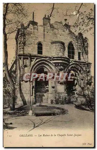 Cartes postales Orleans Les Ruines De La Chapelle saint Jacques