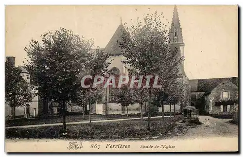 Cartes postales Ferrieres abside De l&#39Eslise