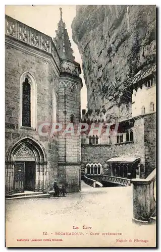 Cartes postales Le Lot rocamadour Cour Interieure
