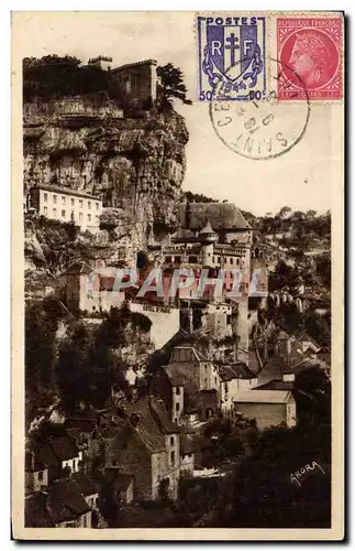 Ansichtskarte AK Rocamadour vu De Route De Cahors