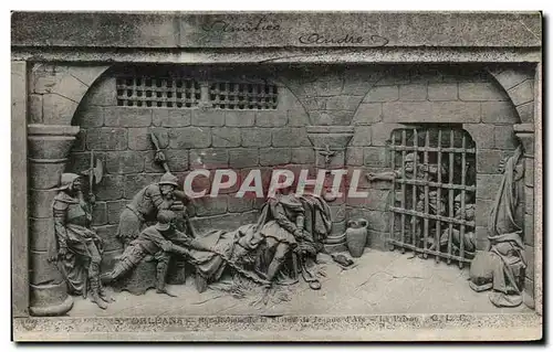 Ansichtskarte AK Orleans Bas relief de la statue de Jeanne d&#39arc La prison