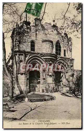 Cartes postales Orleans Les Ruines De La Chapelle Saint Jacques