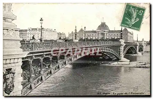 Cartes postales Lyon Le Pont de l&#39Universite