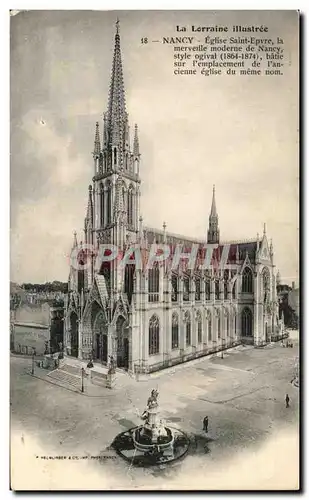 Cartes postales La Lorraine Illustree Nancy Eglise Saint Epvre