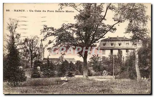 Cartes postales Nancy Un Coin Du Parc Sainte Marie