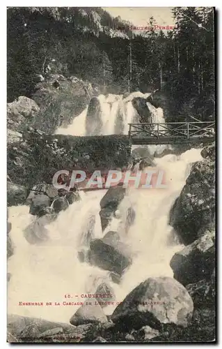 Cartes postales Cauterets Ensemble De La Cascade De Lutour