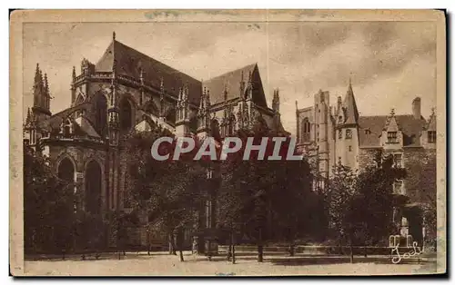 Cartes postales Nantes Chevet et Cote Nord de la Cathedrale la Porte Saint Pierre