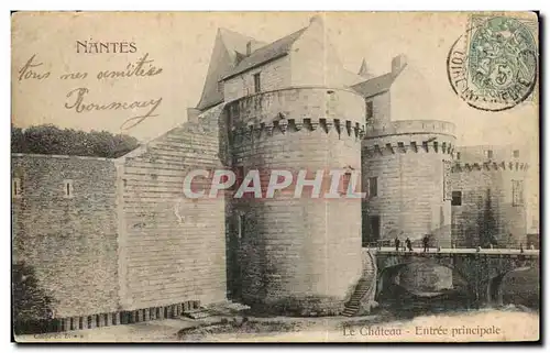 Cartes postales Nantes Le Chateau Entree Principale