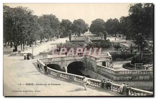 Cartes postales Nimes Jardin de la Fontaine