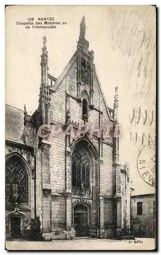 Cartes postales Nantes Chapelle des Minimes ou de l&#39Immaculee