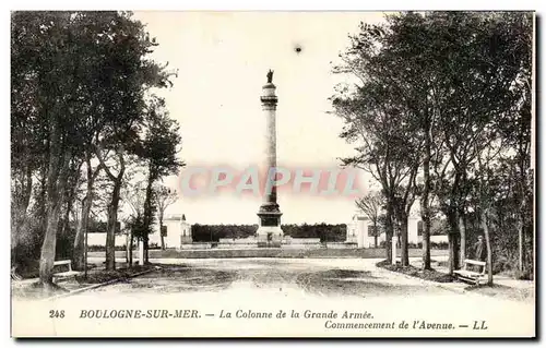 Cartes postales Boulogne sur Mer La Colonne de la Grande Armee