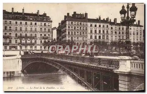 Ansichtskarte AK Lyon Le Pont de la Feuillee