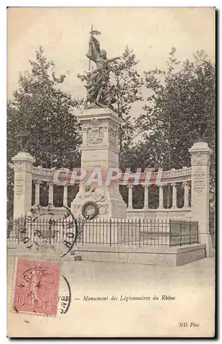 Ansichtskarte AK Lyon Monument des Legionnaires du Rhone