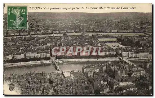 Ansichtskarte AK Lyon Vue Panoramique prise de la Tour Metallique de Fourviere