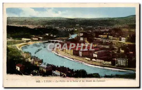 Ansichtskarte AK Lyon La Vallee de la Saone et les Monts du Lyonnais