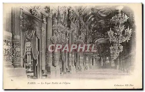 Cartes postales Paris Le Foyer Public de l'Opera