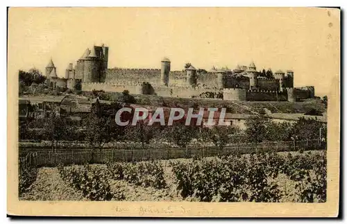 Ansichtskarte AK Cite De Carcassonne Vue Generale du Nord