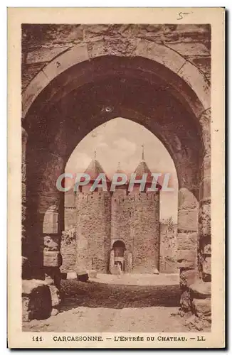 Cartes postales Cite De Carcassonne L&#39Entree du Chateau