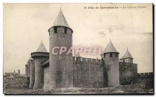 Ansichtskarte AK Cite De Carcassonne Le Chateau Comtal