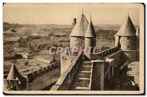 Cartes postales Cite De Carcassonne La Cite La Tour du Moulin dominant le Theatre