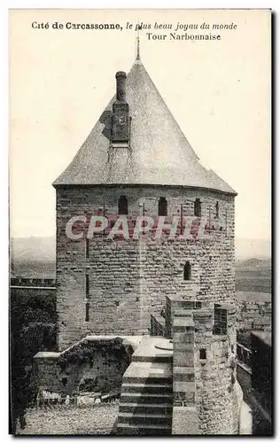 Cartes postales Cite De Carcassonne Le plus beau Joyau du Monde Tour Narbonnaise