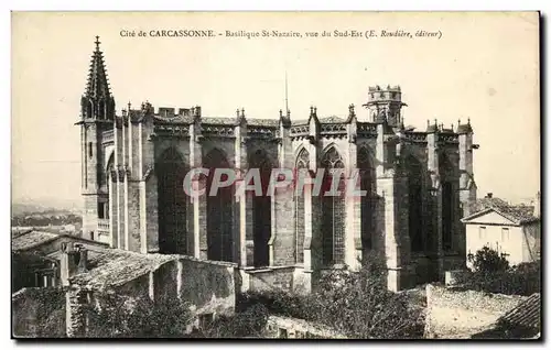 Ansichtskarte AK Carcassonne Basilique St Nazaire vue du Sud