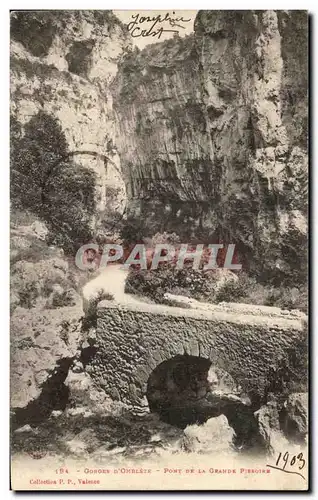Cartes postales Gorges Pont De La Grande Pissoire