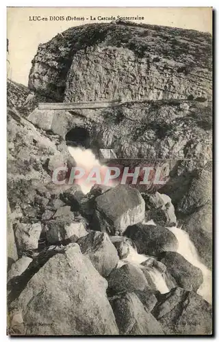Cartes postales Luc en Diois La Cascade Souterraine
