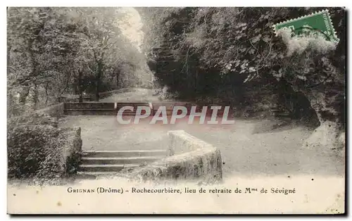 Cartes postales Grignan Rochecourbiere lieu de retraite de Mme de Sevigne