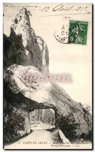 Cartes postales Foret de Lente Route Forestiere de Combe Laval Passage pittoresque