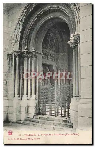 Cartes postales Valence Le Porche de la Cathedrale