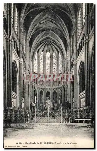 Ansichtskarte AK Cathedrale de Chartres Le Choeur