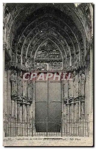 Ansichtskarte AK Cathedrale de Chartres Portail Sud