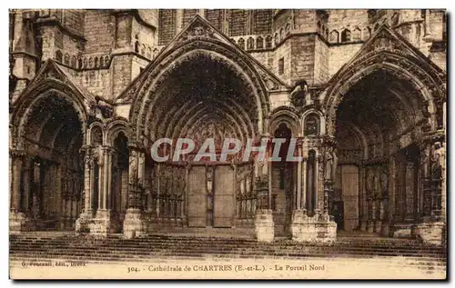 Ansichtskarte AK Cathedrale de Chartres Portail Nord