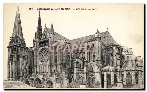 Cartes postales Cathedrale de Chartres L&#39Abside