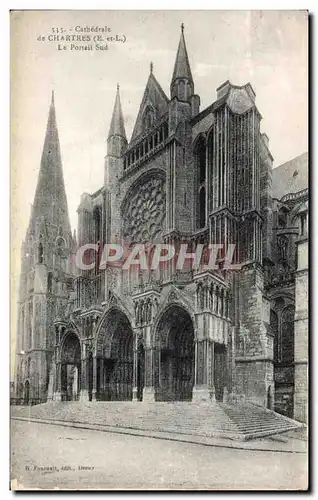 Ansichtskarte AK Cathedrale de Chartres Le Portail Sud