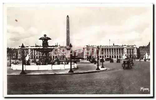 Cartes postales Les Petits Tableaux De Paris La Place De La Concorde Les Fontaines