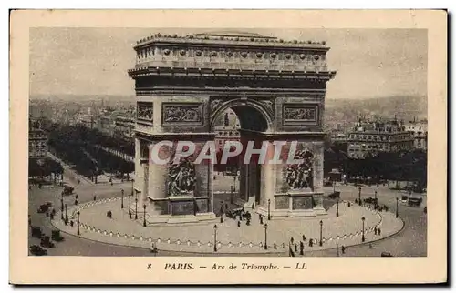 Cartes postales Paris Arc De Triomphe