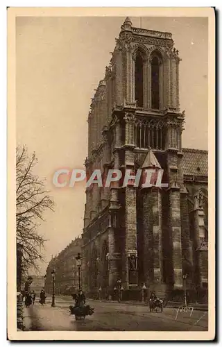 Ansichtskarte AK Paris En Flanant Facade de Notre Dame Vue de Profil Yvon