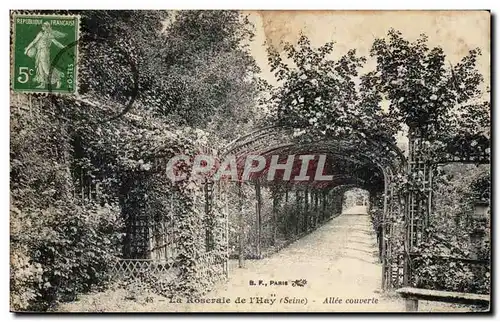 Cartes postales Paris La Roseraie de I&#39Hay Allee couverte